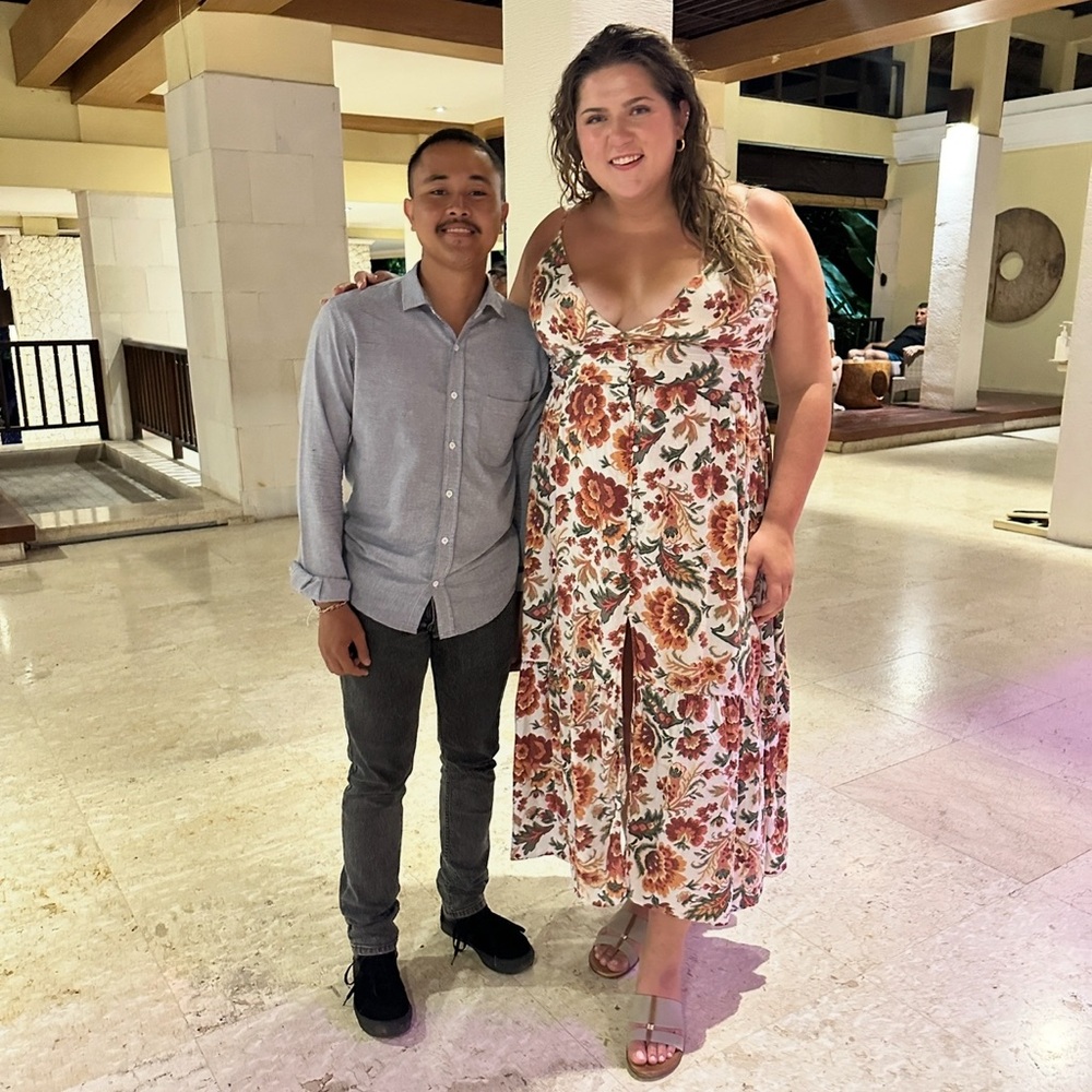 Floral Maxi Dress with Slit